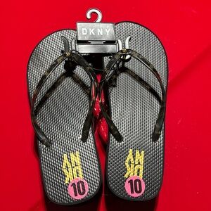 DKNY Black Sandals 10